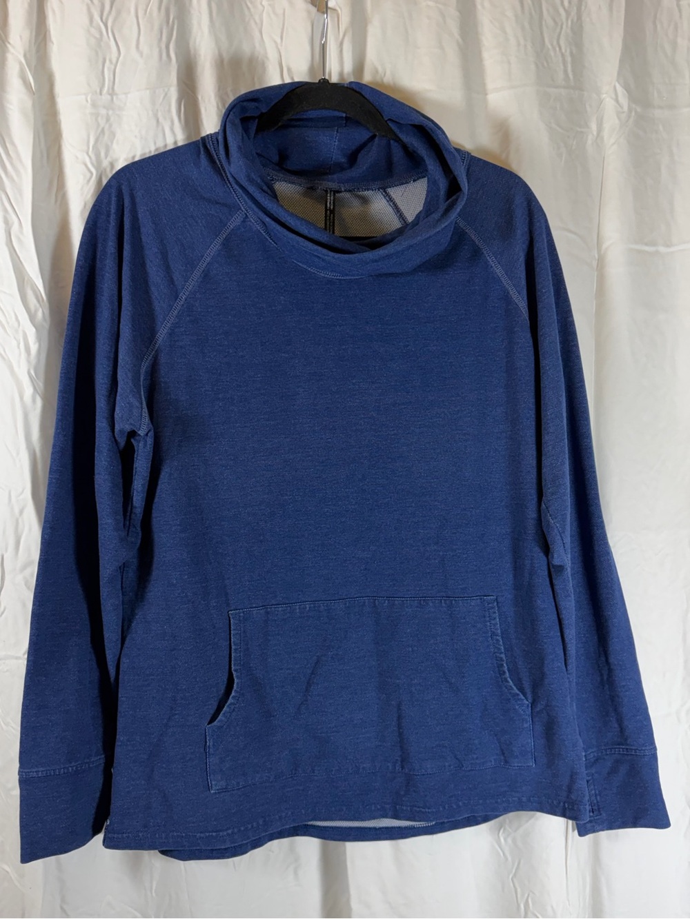 KÜHL Men's Heathered Blue Pullover Sweater with Kangaroo Pocket sz XL